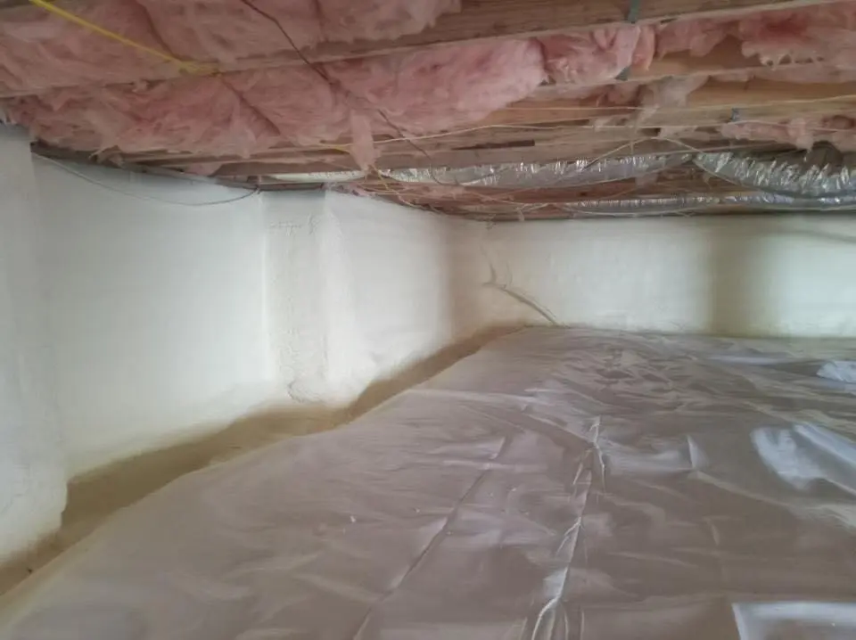 Crawl space encapsulation with closed-cell spray foam for Roof Maintenance in Westport